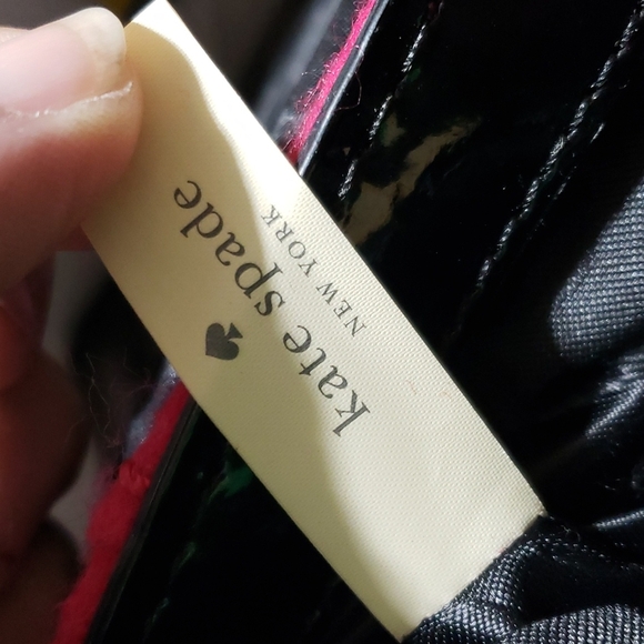 Kate spade pink and red felted crossbody rare - Picture 10 of 14